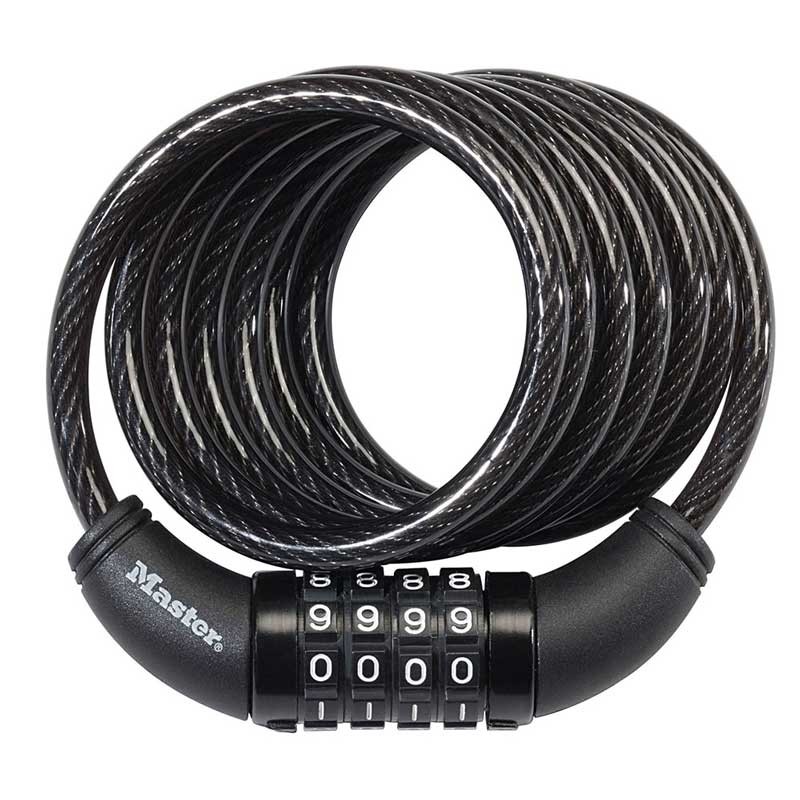 Master 8114DSG Combination Cable Lock 5/16in x 6ft